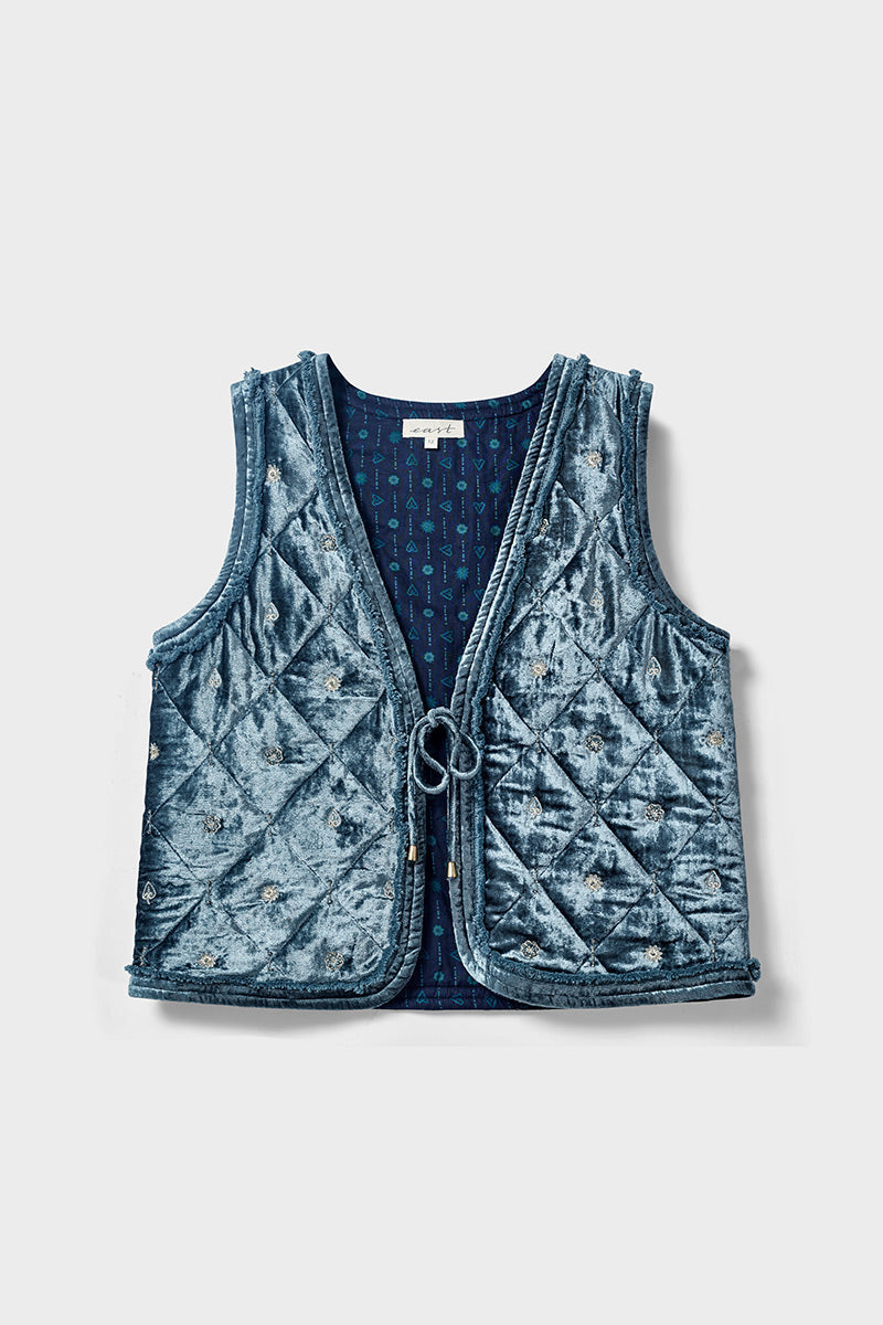 Dani Velvet Quilted Gilet