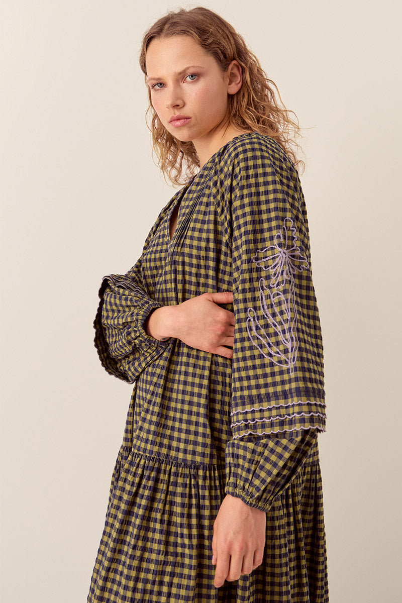 Dilly Gingham Cotton Dress