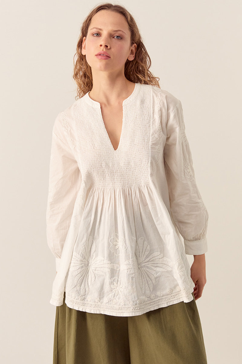 Donnie Hand-Embroidered Blouse