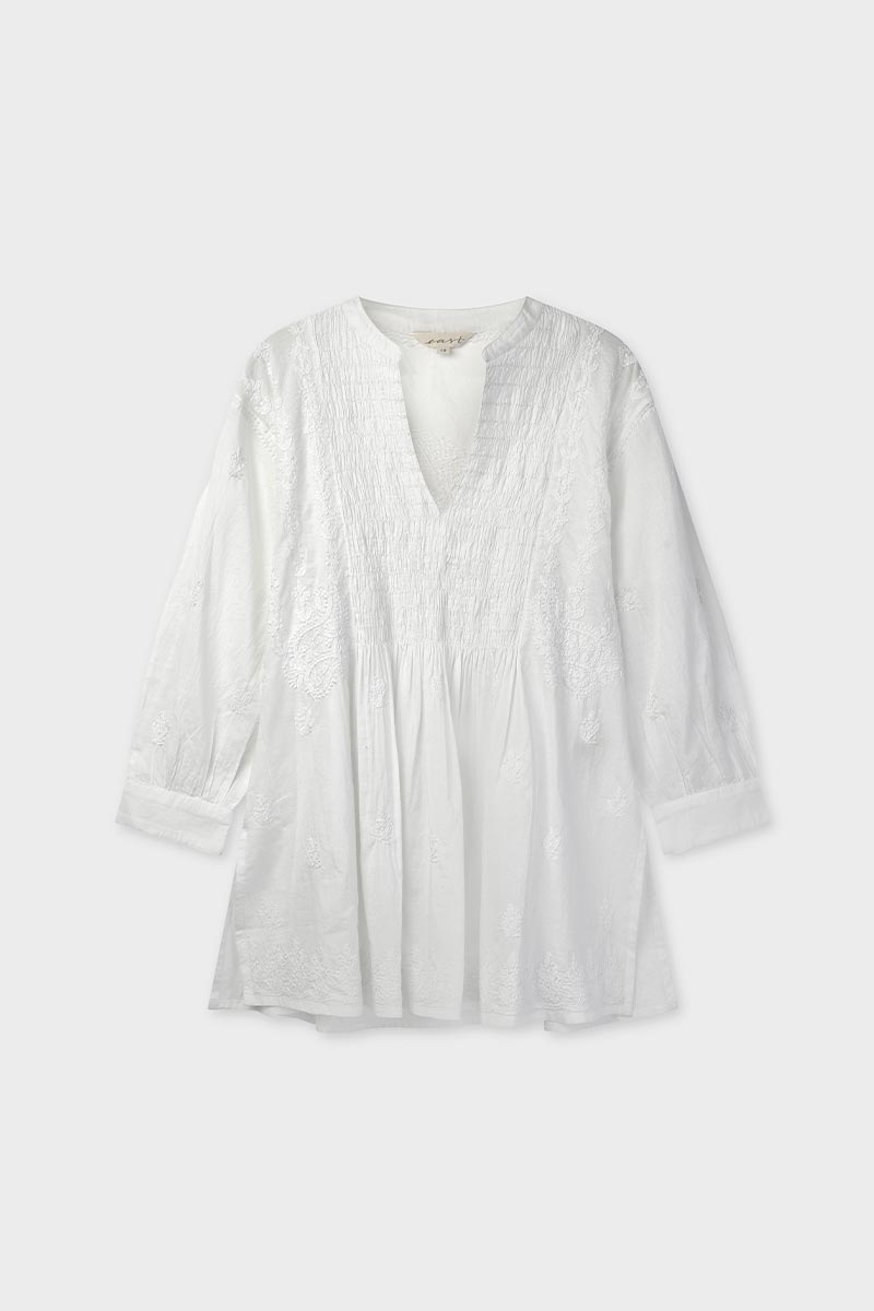 Donnie Embroidered Cotton Tunic