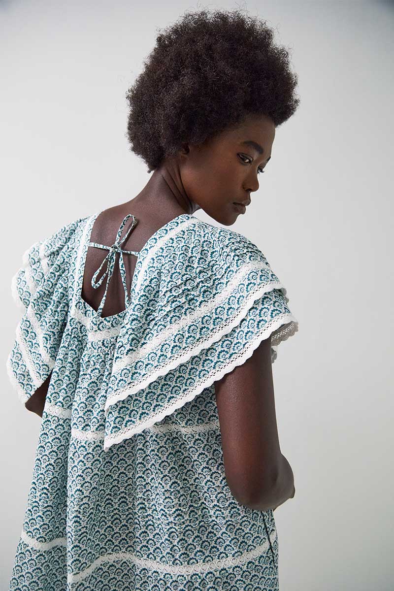 Duva Printed Cotton Dress