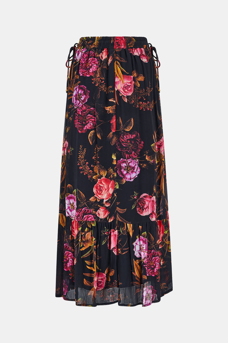Dylan Floral Print Maxi Skirt