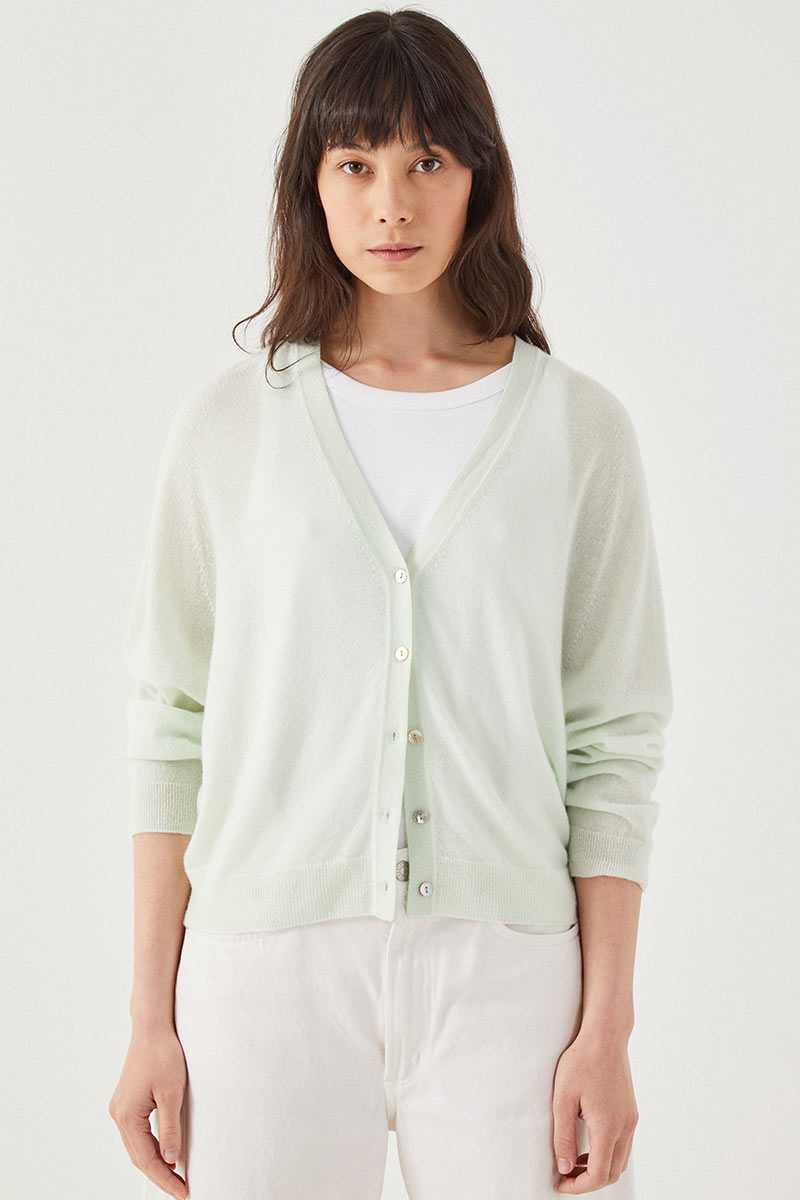 Edie Knit Cardigan Mint