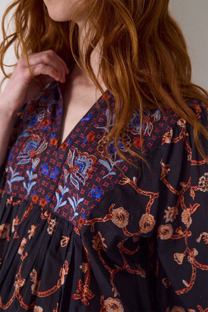 Elenie Embroidered Top