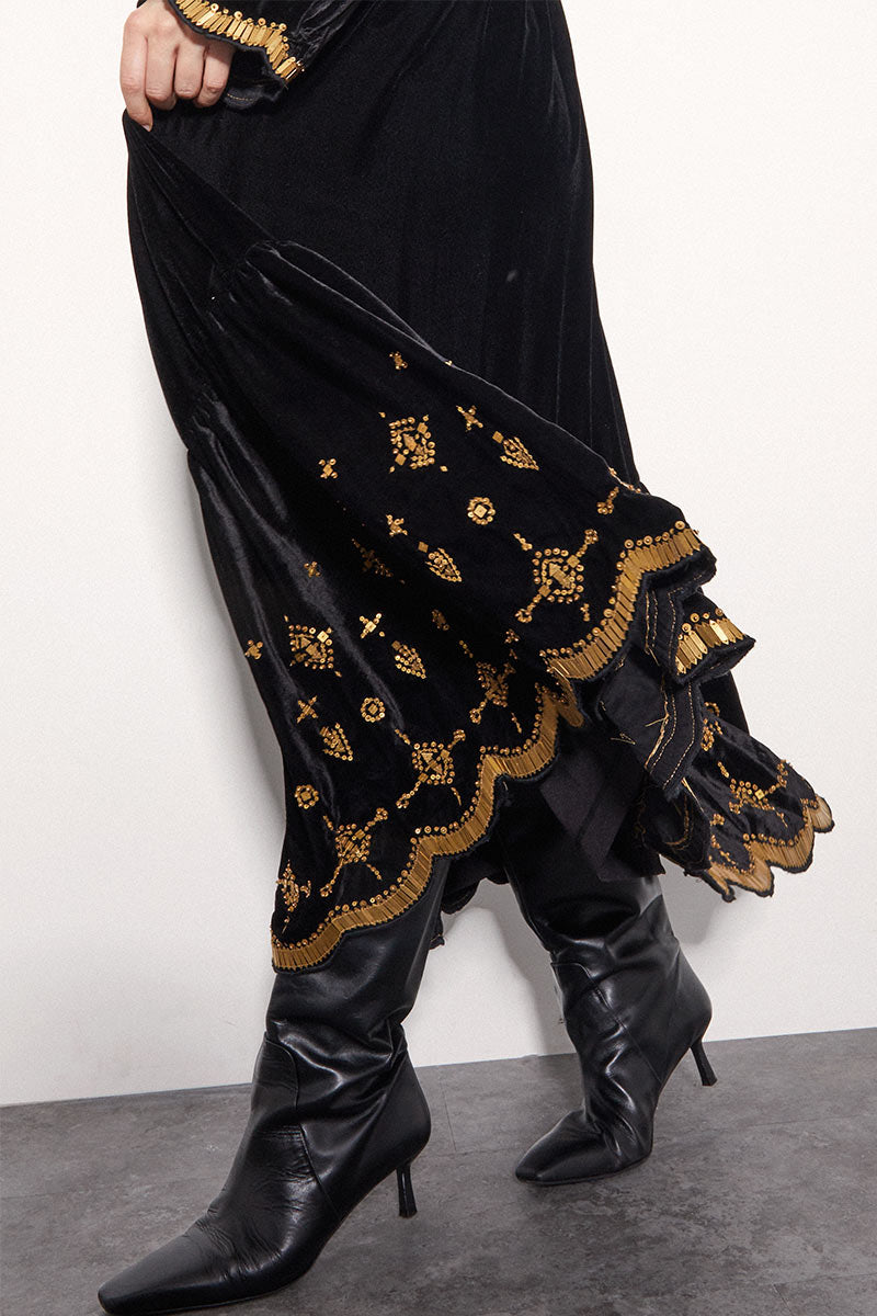 Elide Metal Sequin Dress