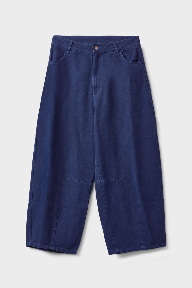 Elodie Cotton Twill Trousers Navy