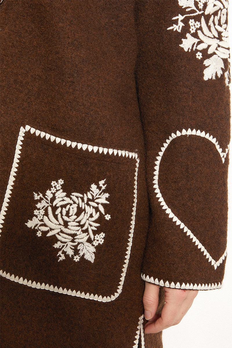Emer Embroidered Wool Jacket