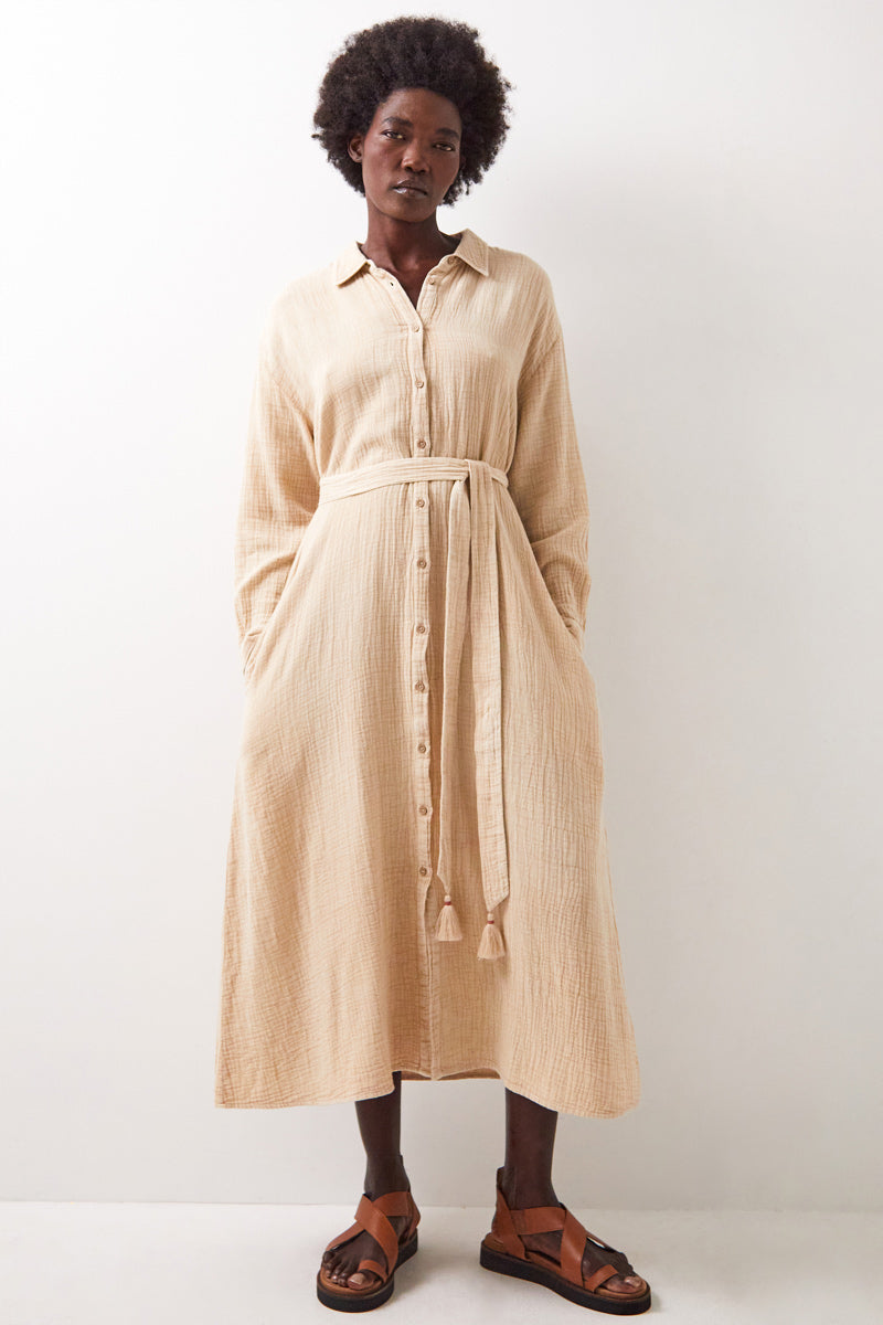 Evaline Cotton Dress Stone