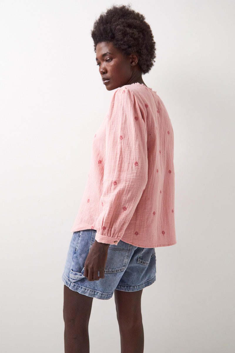 Evie Cotton Top Blush