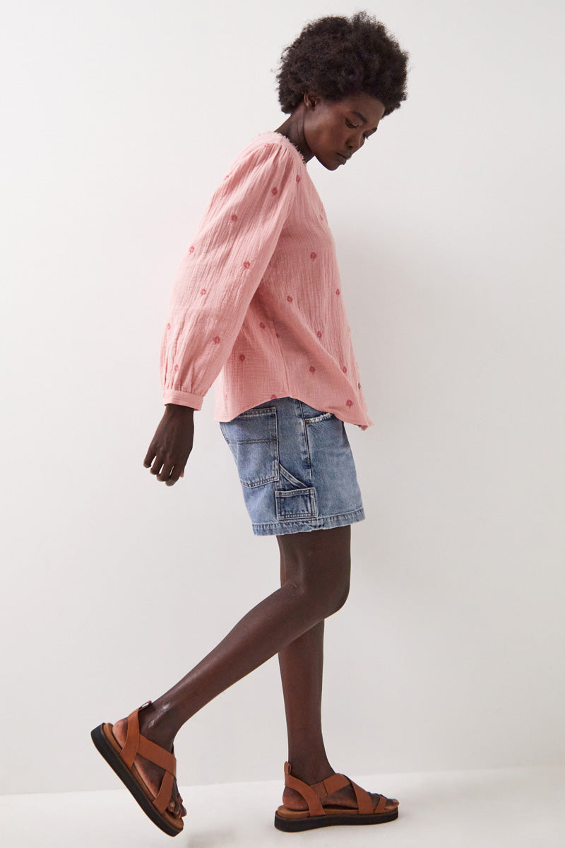 Evie Cotton Top Blush