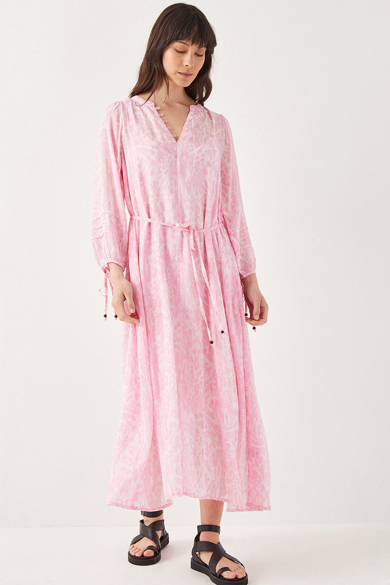 Frances Animal Print Pink Dress