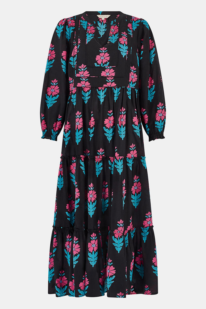 Helena Floral Print Midi Dress