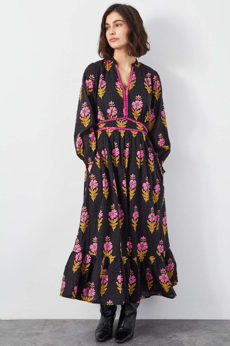 Helena Floral Midi Dress