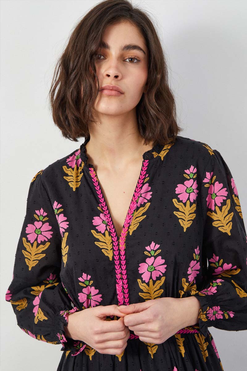 Helena Floral Midi Dress