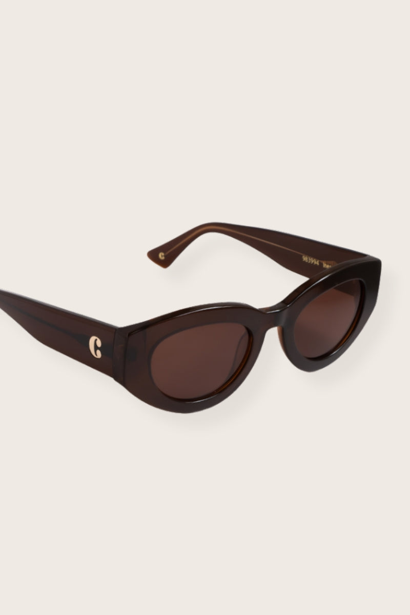 Ines Cat Eye Sunglasses Brown