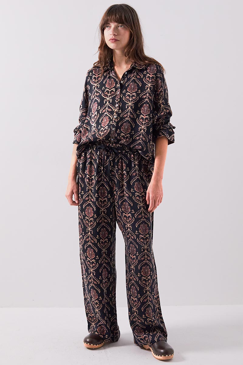 Jesi Floral Satin Trousers