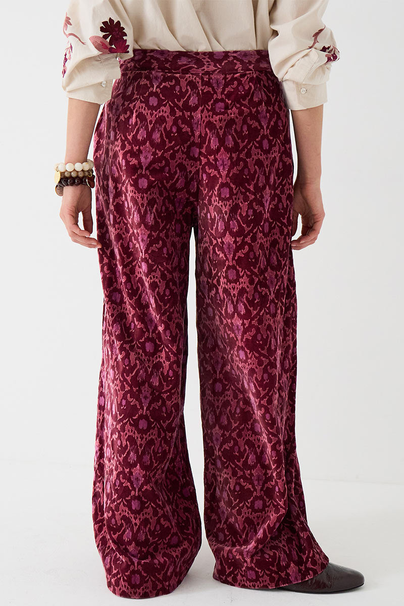 Jude Velvet Printed Trouser