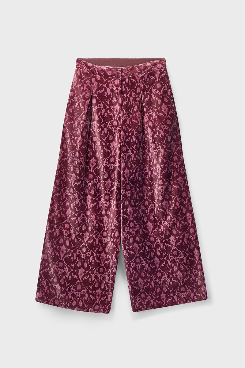Jude Velvet Printed Trouser