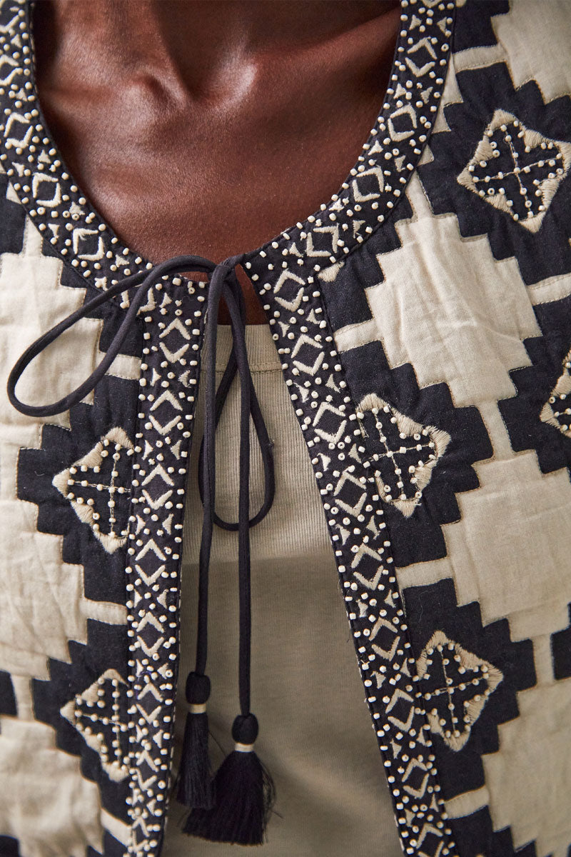 Kaira Monochrome Quilted Gilet