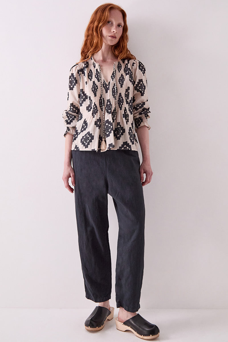 Kaira Monochrome Cotton Top