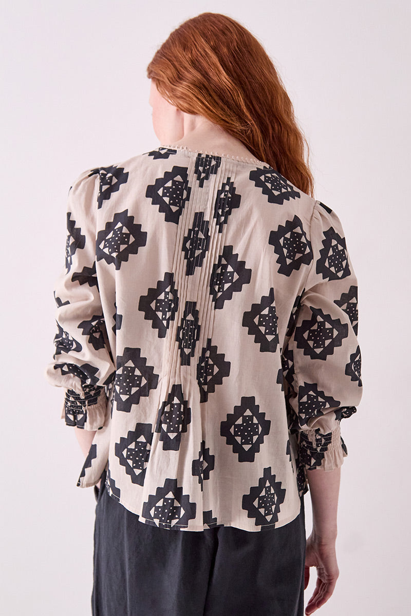 Kaira Monochrome Cotton Top