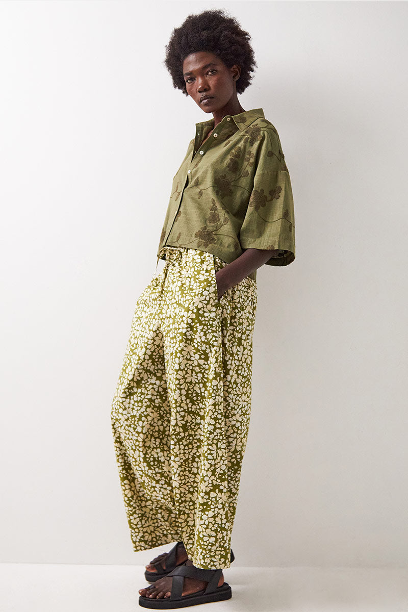 Karlie Cotton Wide Leg Trousers