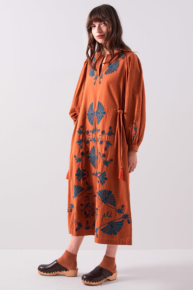 Katie Cotton Embroidered Dress