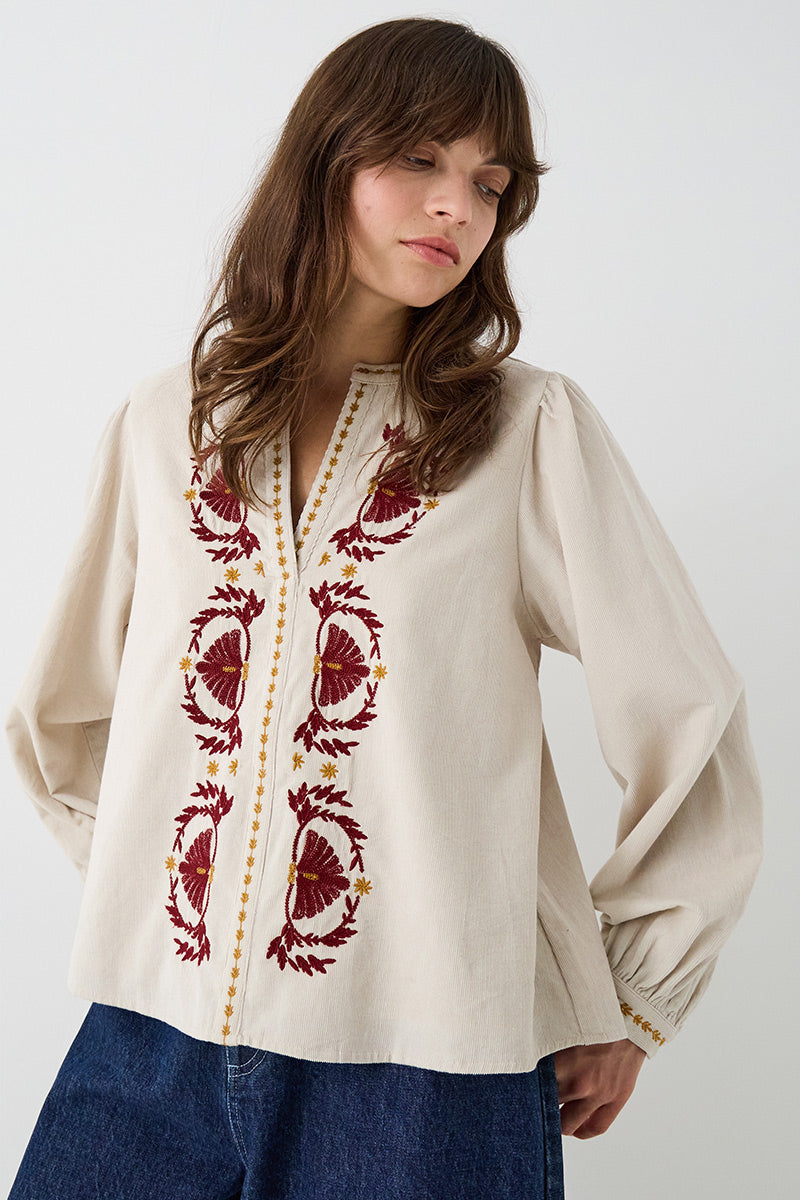 Katie Cotton Corduroy Top