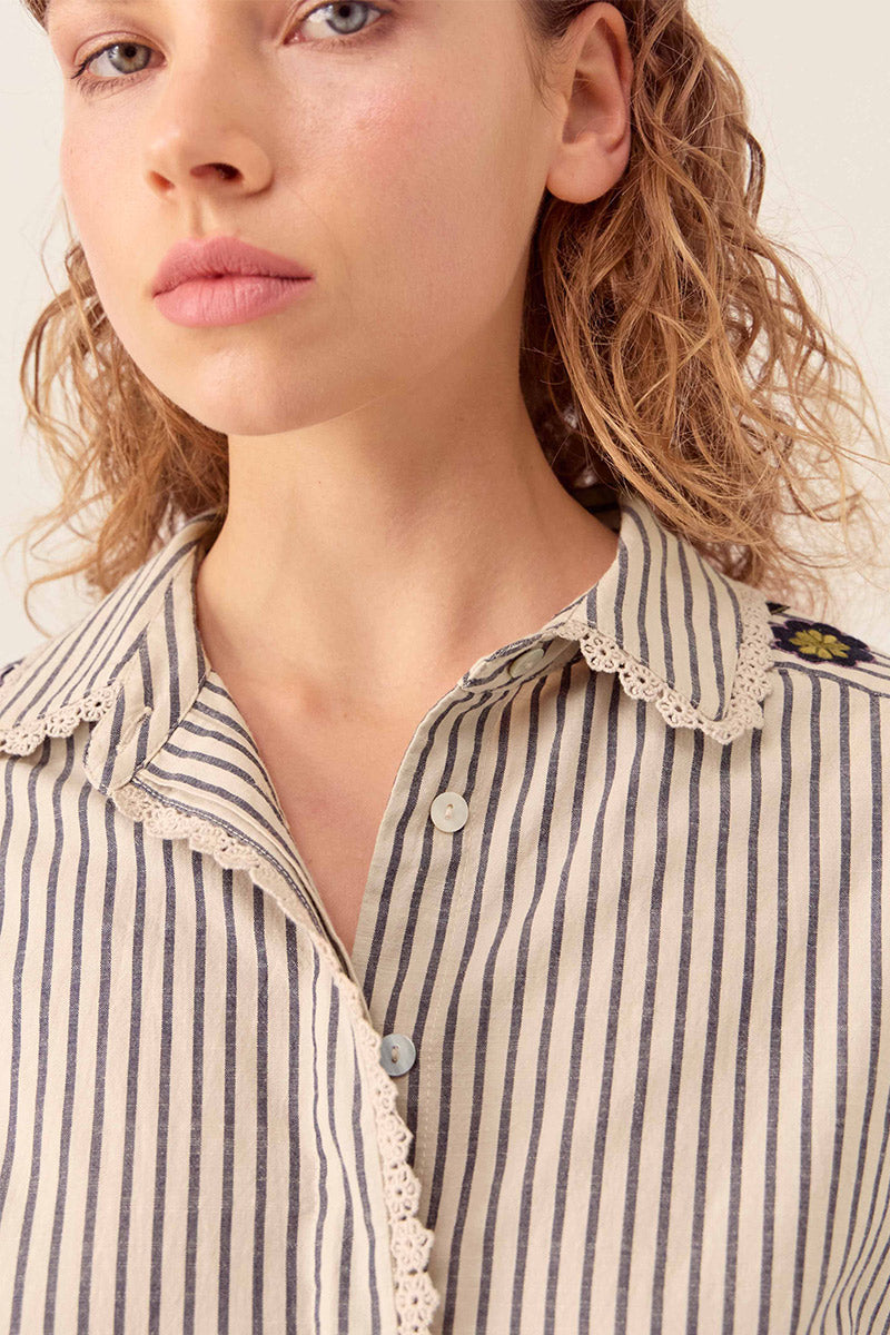 Katya Tailored Striped Shirt