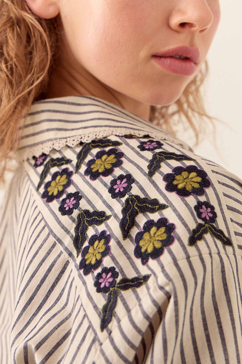 Katya Tailored Striped Shirt