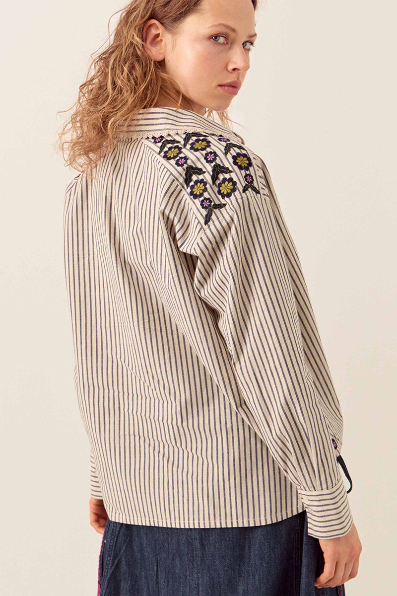 Katya Tailored Striped Shirt