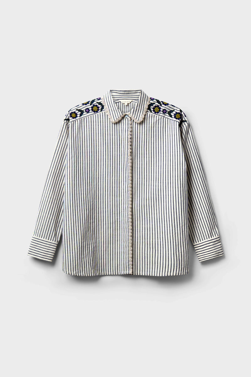 Katya Tailored Striped Shirt