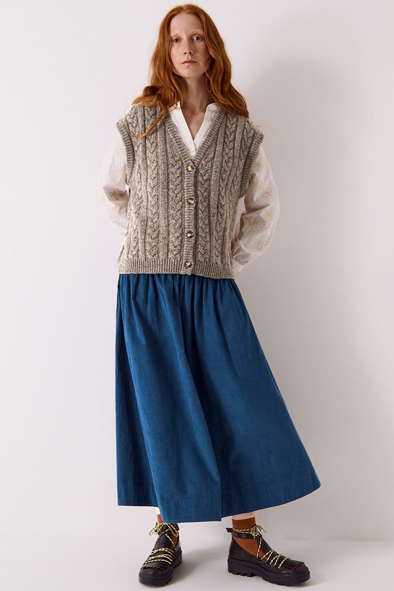 Keya Donegal Knit Cable Tank