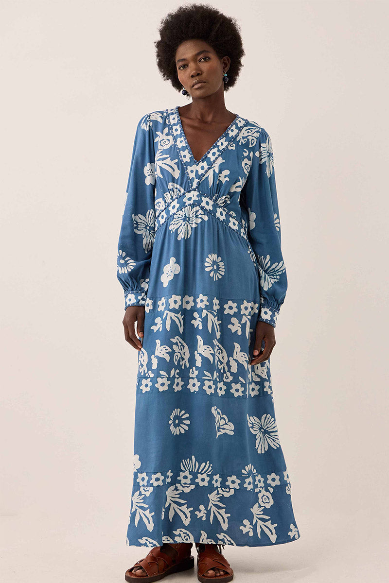 Kris Hand-Batik Maxi Dress