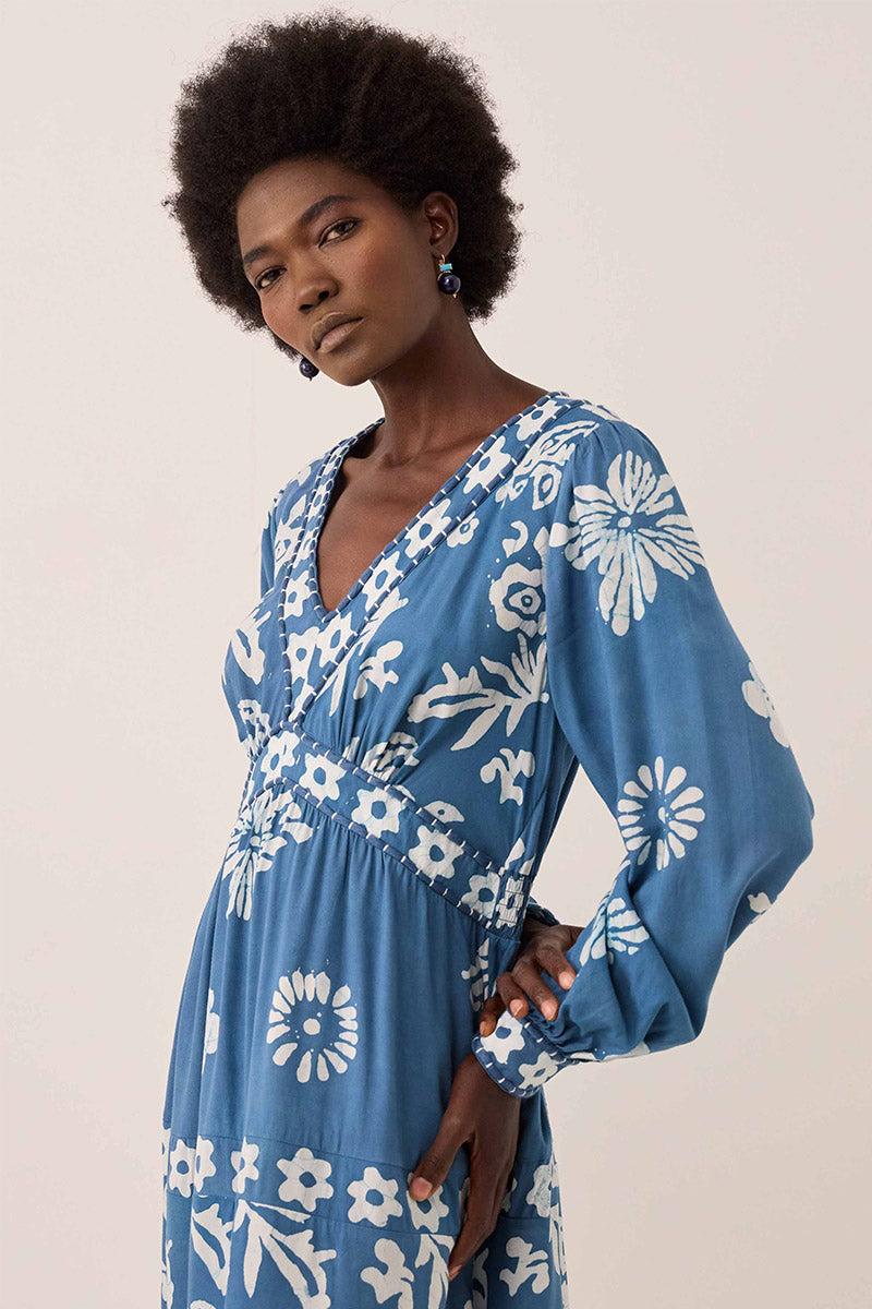 Kris Hand-Batik Maxi Dress
