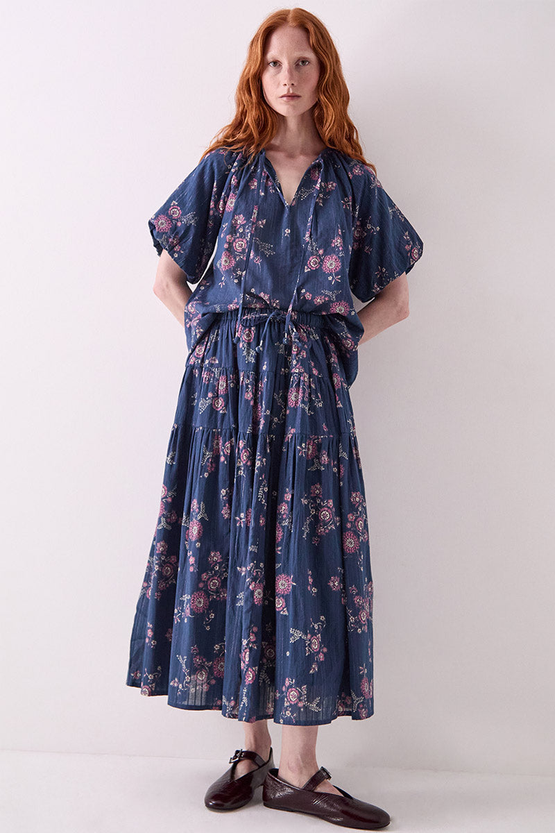 Layla Floral Print Cotton Top