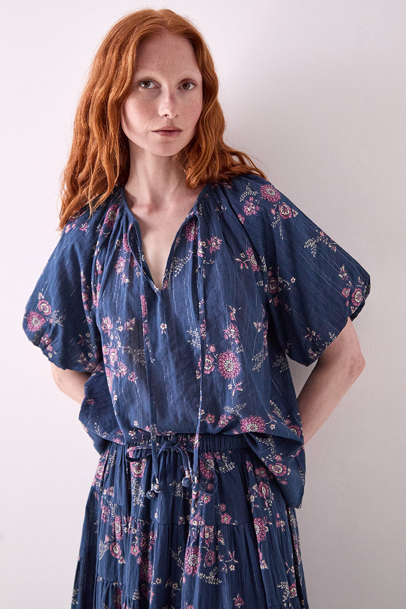 Layla Floral Print Cotton Top