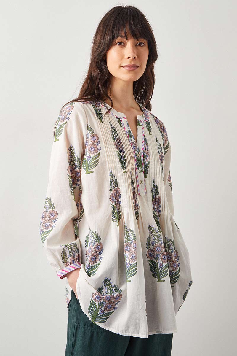 Logan Pintuck Blouse