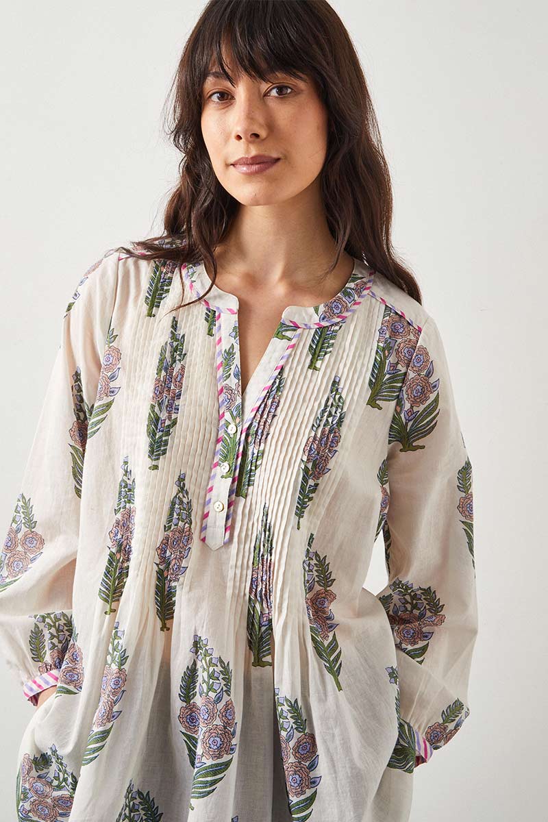 Logan Pintuck Blouse