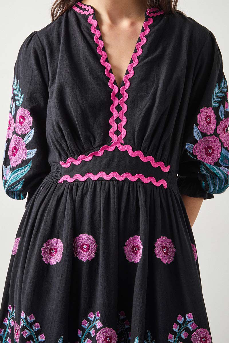 Logan Embroidered Maxi Dress