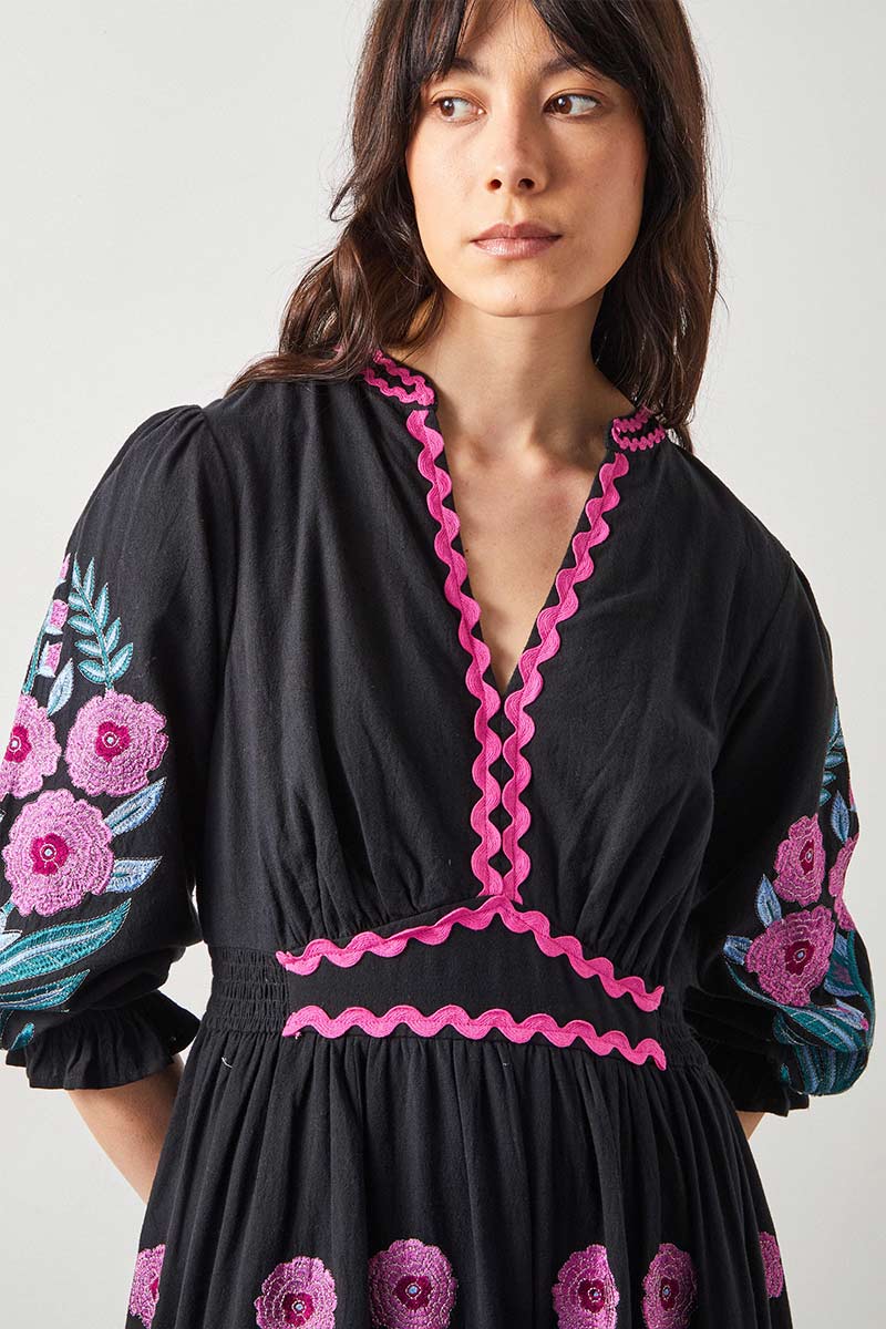 Logan Embroidered Maxi Dress