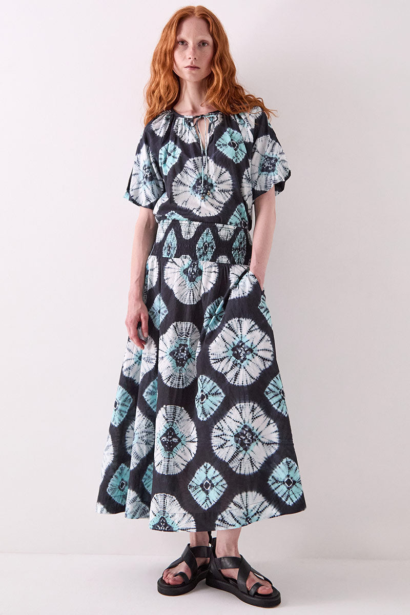 Lucia Tie-Dye Cotton Skirt