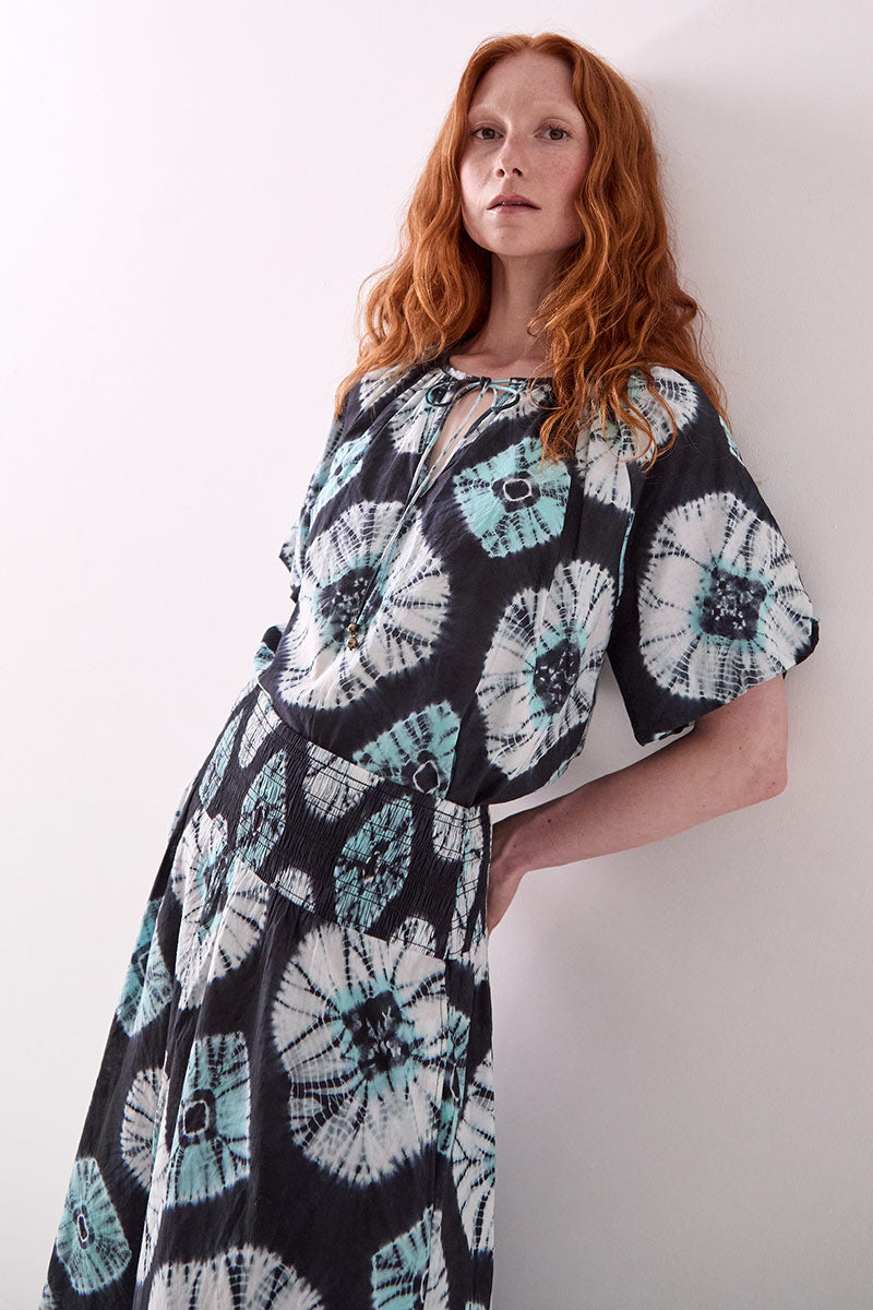 Lucia Tie-dye Cotton Top