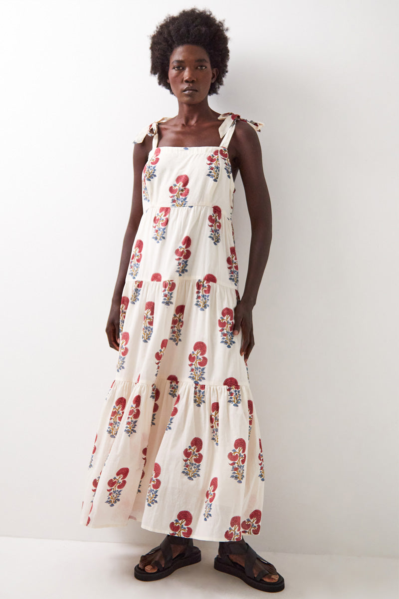 Lucy Tiered Cotton Maxi Dress