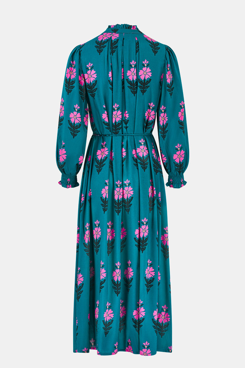 Luigina Floral Print Maxi Dress