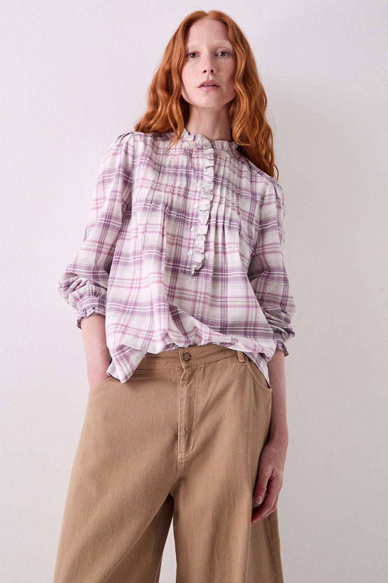 Mina Check Cotton Shirt