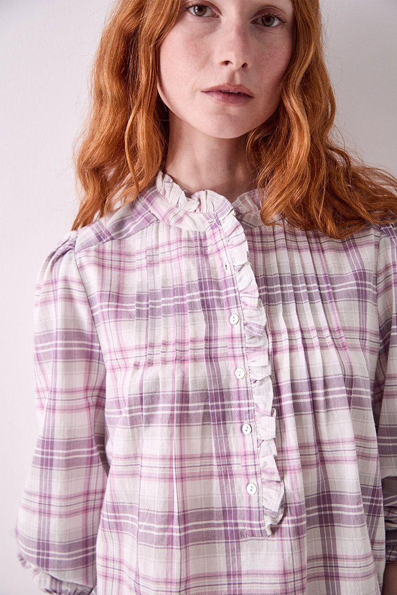 Mina Check Cotton Shirt