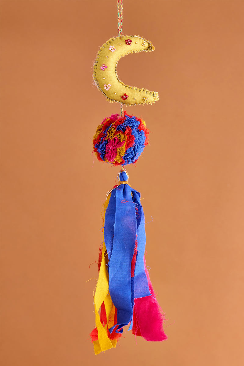 Handcrafted Ina Moon Hanging Ornament
