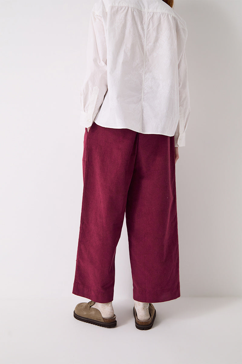 Natalie Cord Trousers Burgundy