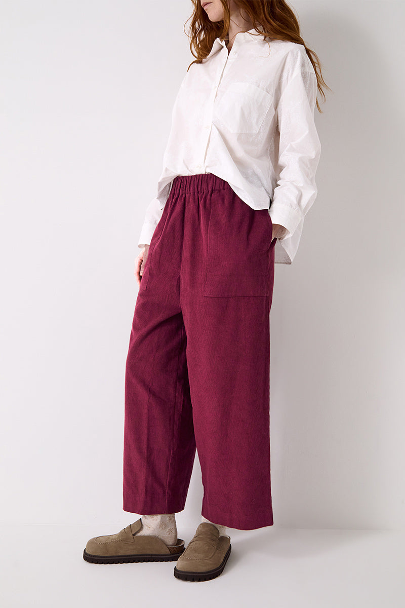 Natalie Cord Trousers Burgundy